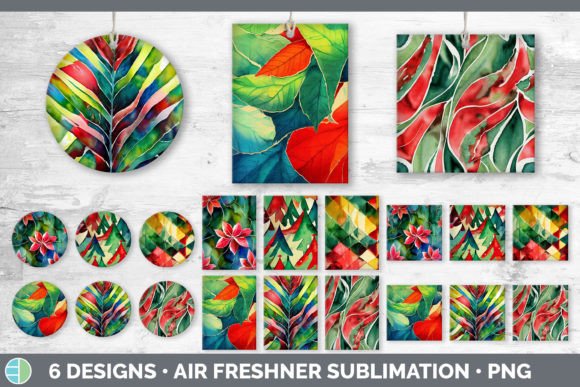 Christmas Air Freshener Sublimation Design for Crafting