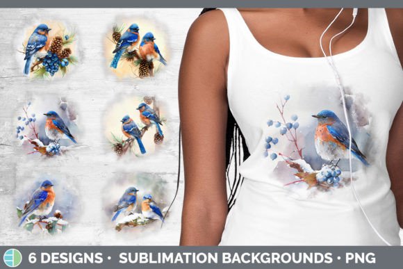 Christmas Bluebird Background Grunge S Illustrations