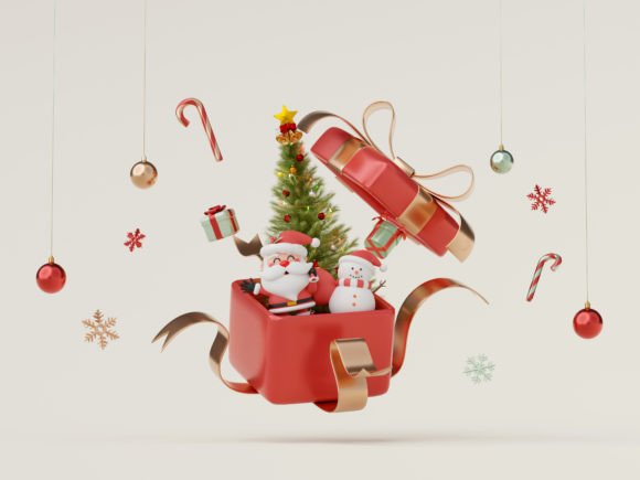 Christmas Celebration with Santa Claus Illustration Review