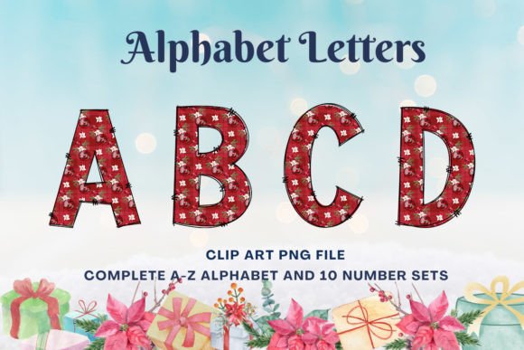 Christmas Doodle Alphabet Sublimation8 Illustrations Review
