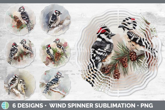 Christmas Downy Woodpecker Wind Spinner Embroidery Review