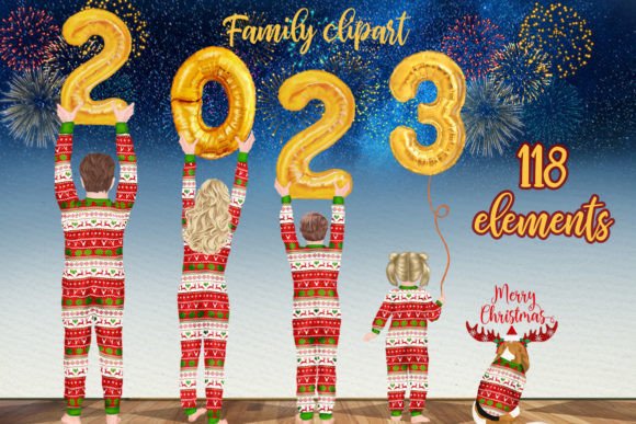 Christmas Family Clipart Happy New Year Review