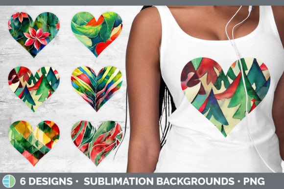 Christmas Hearts Clipart for Festive Branding and Packaging