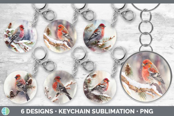 Christmas Pine Grosbeak Keychain Bundle Review