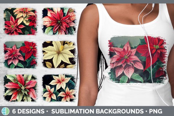 Christmas Poinsettia Distressed Sublimat Review