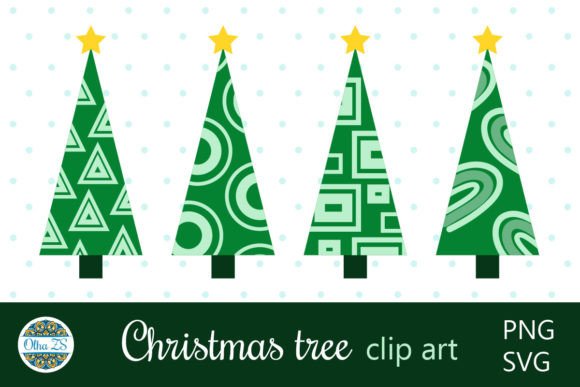 Christmas Tree SVG PNG Clip Art Set Review