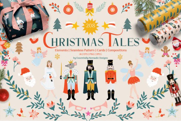 Nutcracker Christmas Tales Illustration for Website and Editorial Use